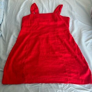 Halston Red Dress Size 16